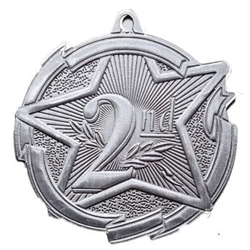 2-3/8" Star 2nd Place Medal MD1722