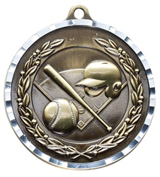 2" PREMIUM Diamond-Cut Baseball Medals MDC02