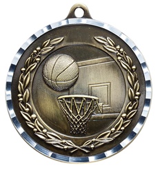 2" PREMIUM Diamond-Cut Basketball Medals MDC03
