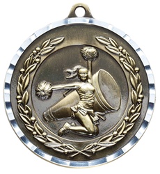 2" PREMIUM Diamond-Cut Cheerleading Medals MDC05