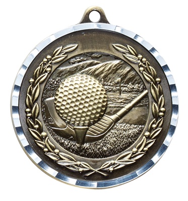 Diamond Cut Golf Medal |Golf Award Medals |Express Medals