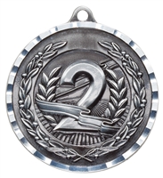 2" PREMIUM Diamond-Cut 2nd Place Medals MDC122