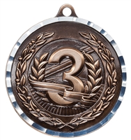2" PREMIUM Diamond-Cut 3rd Place Medals MDC123
