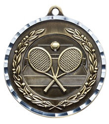 2" PREMIUM Diamond-Cut Tennis Medals MDC15