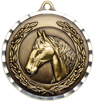 2" PREMIUM Diamond-Cut Horse Medals MDC27