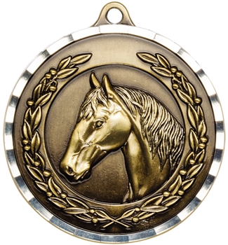 2" PREMIUM Diamond-Cut Horse Medals MDC27