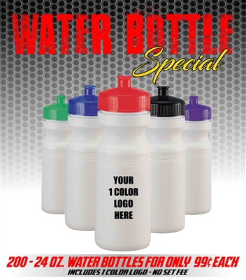 200 Lot Personalized Water Bottles
