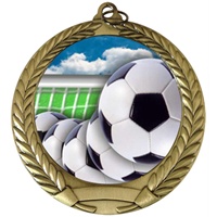 2-3/4" Full Color Series Soccer Ball Medal MM292-FCL-40