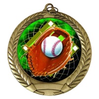 2-3/4" Baseball Holographic Mylar Medal MM292-FCL-408