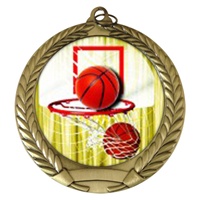 2-3/4" Basketball Holographic Mylar Medal MM292-FCL-411