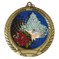 2-3/4" Beauty Queen Holographic Mylar Medal MM292-FCL-413