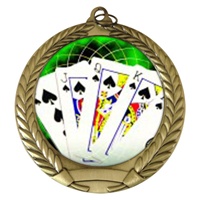 2-3/4" Poker Holographic Mylar Medal MM292-FCL-432