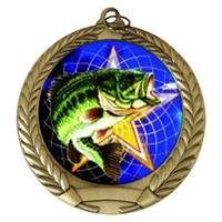 2-3/4" Fishing Holographic Mylar Medal MM292-FCL-470