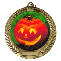2-3/4" Halloween Holographic Mylar Medal MM292-FCL-493