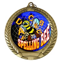 2-3/4" Spelling Bee Holographic Mylar Medal MM292-FCL-554