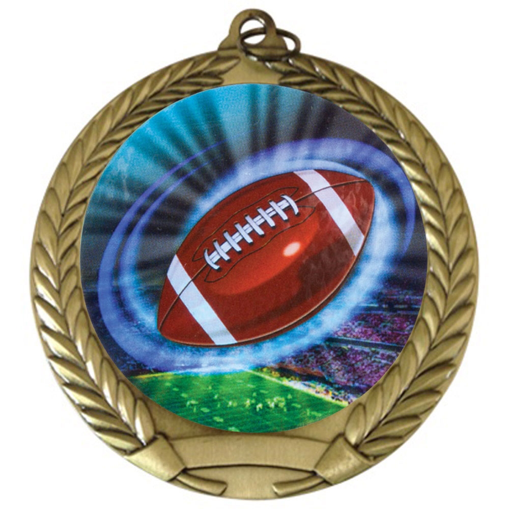 2-3/4" Football Medal
