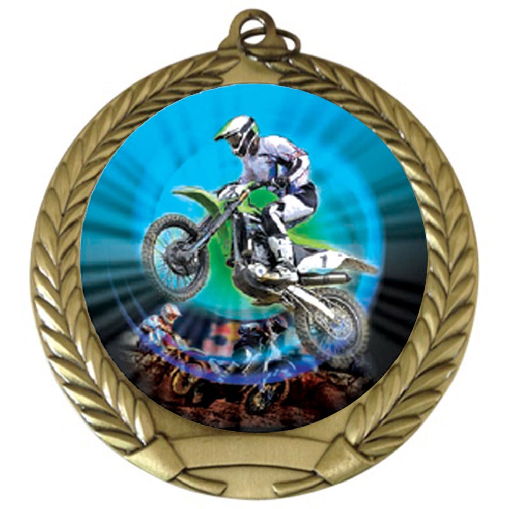 2-3/4" Motorcross Medal