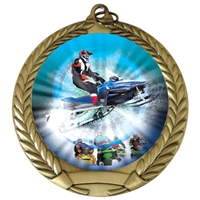 2-3/4" Snow Mobile Medal