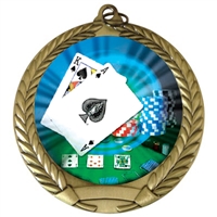 2-3/4" Black Jack Medal