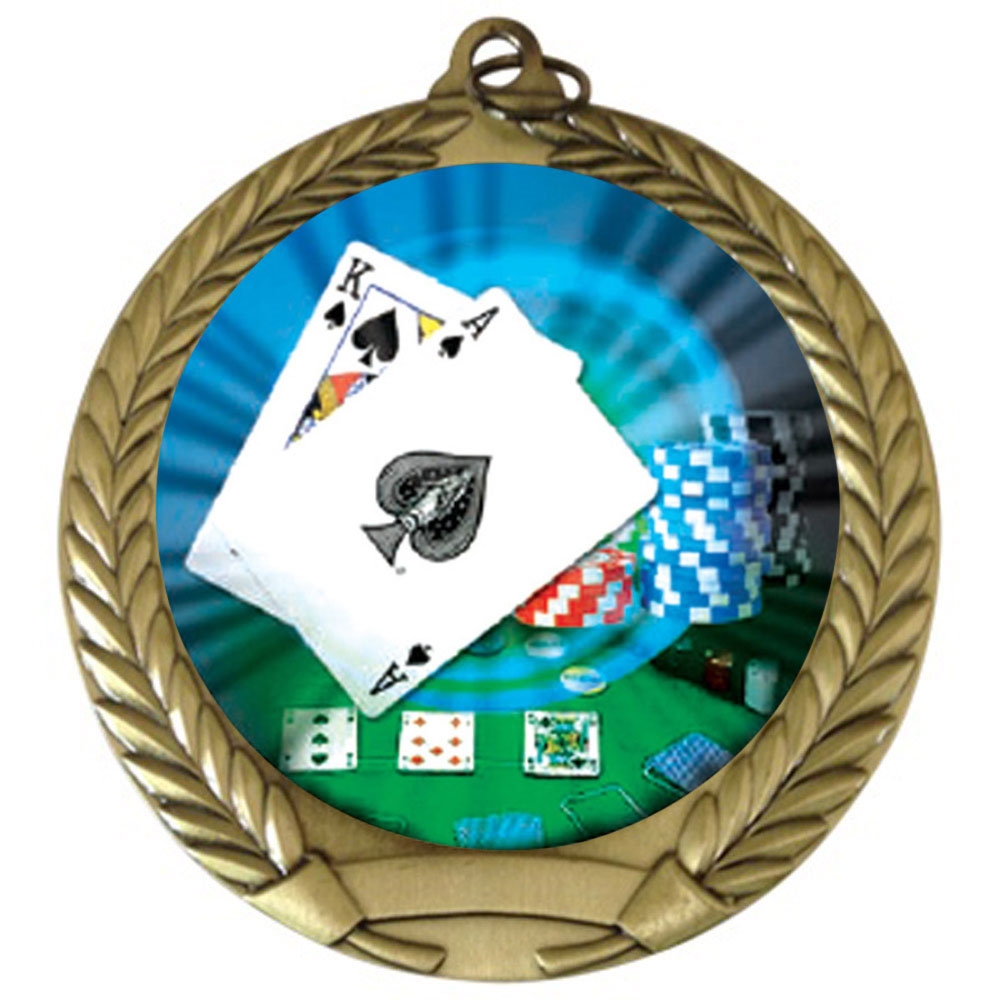 2-3/4" Black Jack Medal