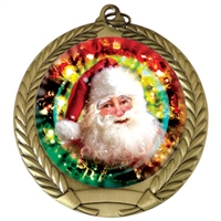 2-3/4" Santa Claus Christmas Medal