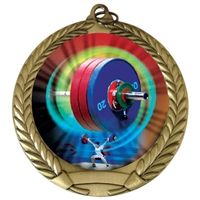 2-3/4" Weight Lifting Medal
