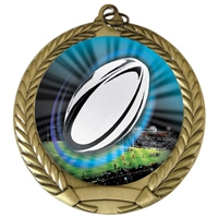 2-3/4" Rugby Medal