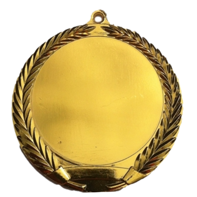 2" Shiny Gold Blank Insert Medal MM292MG