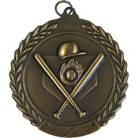 2-3/4" Baseball Medal MS102