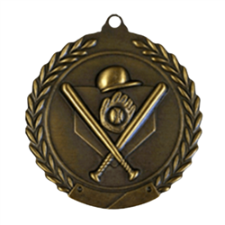 2-3/4" Baseball Medal MS102