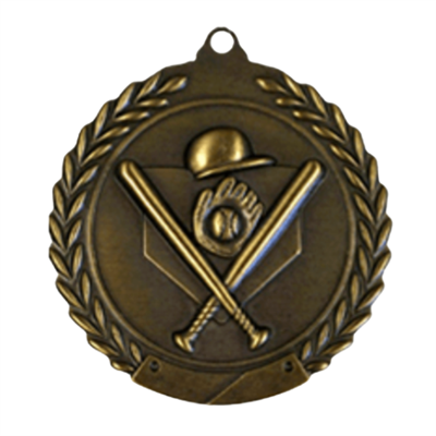 2-3/4" Baseball Medal MS102