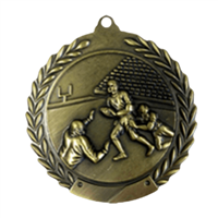 2-3/4" Football Medal MS106