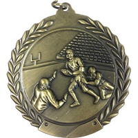 2-3/4" Football Medal MS106