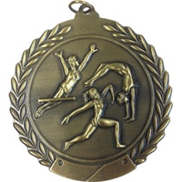 2-3/4" Female Gymnastics Medal MS108