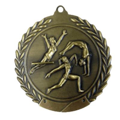 2-3/4" Female Gymnastics Medal MS108
