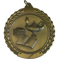 2-3/4" Lamp of Knowledge Medal MS112