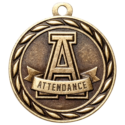 2" Scholastic Attendance Medal MS302