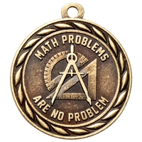 2" Scholastic Math Problems Are No Problem Medal MS315