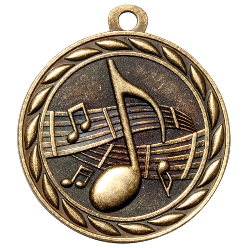 2" Scholastic Music Medal MS318