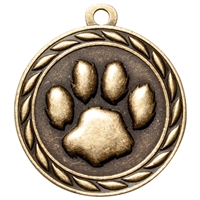 2" Scholastic Paw Print Medal MS321