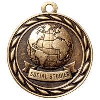 2" Scholastic Social Studies Medal MS328