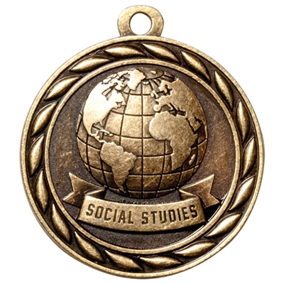 2" Scholastic Social Studies Medal MS328