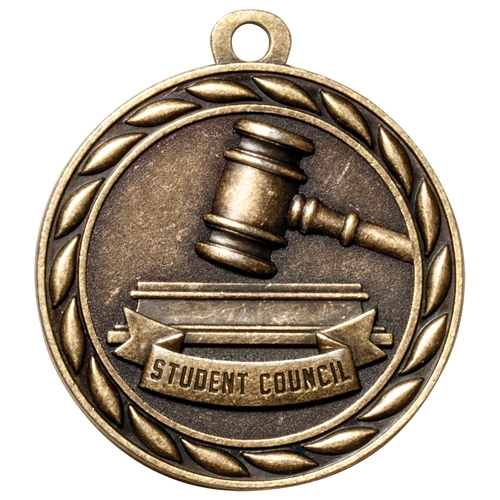 2" Scholastic Student Council Medal MS330