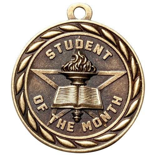 2" Scholastic Student of the Month Medal MS331