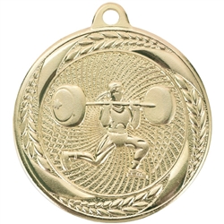 2" Bright Economy Female Weightlifting Medal (MS420)