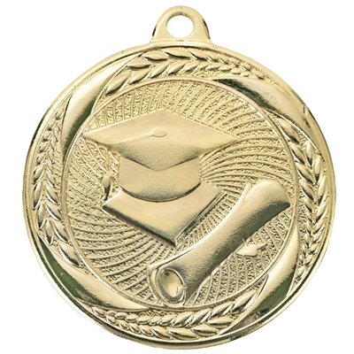 2" Bright Economy Graduation Medal (MS439)
