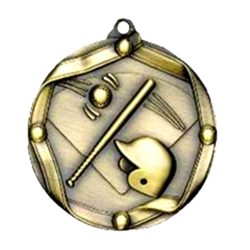 2-1/4" Baseball Medal MS602