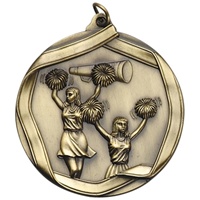 2-1/4" Cheerleading Medal MS605