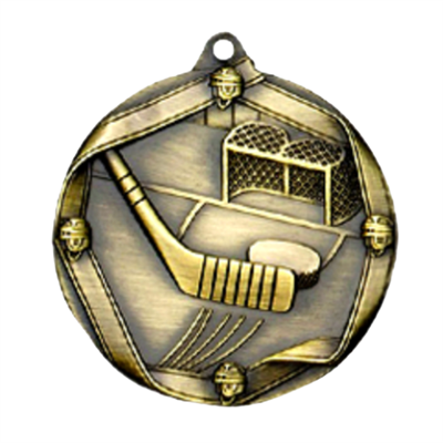 2-1/4" Hockey Medal MS610