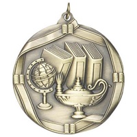 2-1/4" Lamp of Knowledge Medal MS612